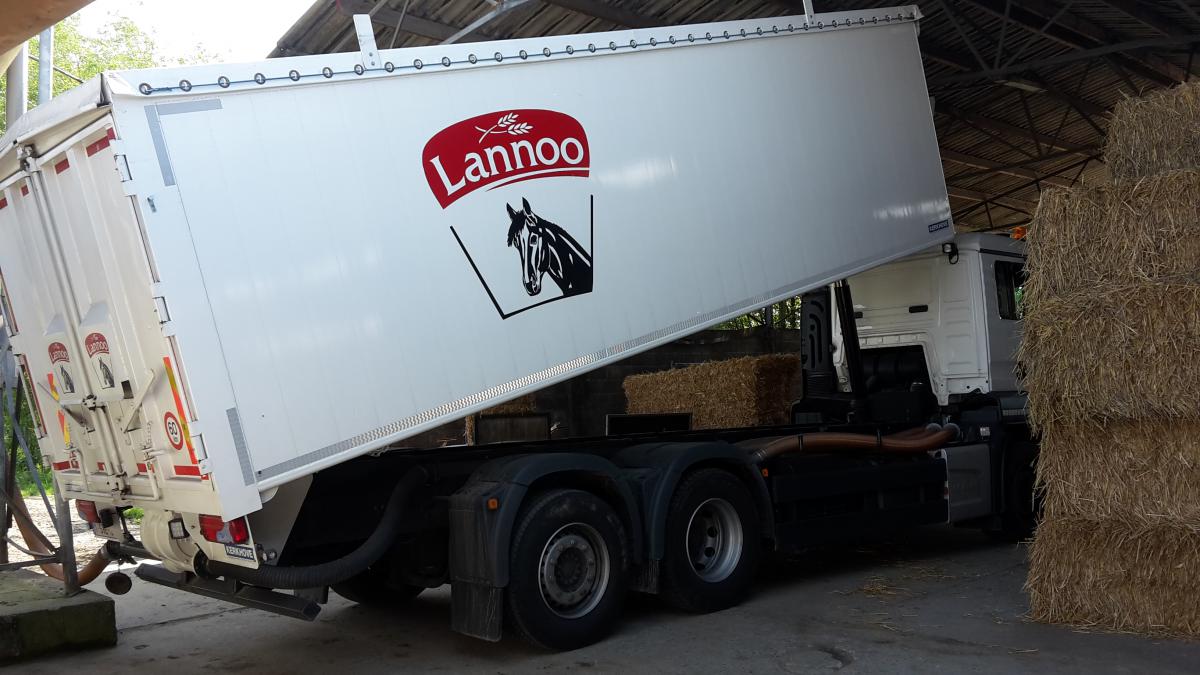 Het kwalitatieve krachtvoer van Lannoo-Martens wordt in de silo opgeslagen